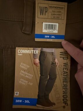 Weatherproof Brown Commuter Pants